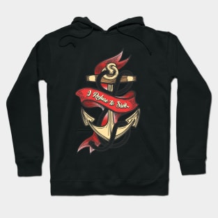 Ship Anchor Colorful Tattoo Hoodie